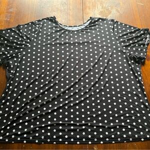 Polka Dot Black and White Women's Top
